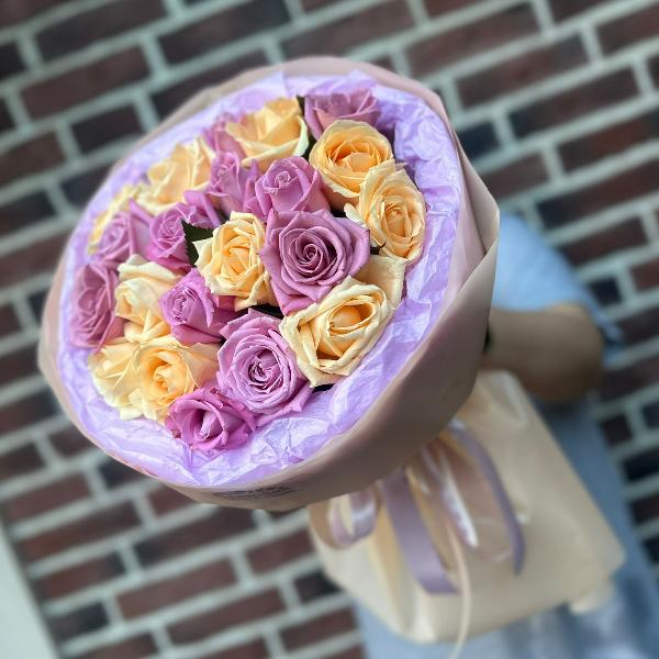Букет из роз "Сердце лета"