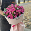 Букет из пионовидных кустовых роз "Pink"